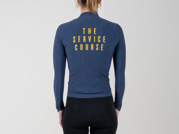 The Service Course Long Sleeve Training Jersey Women - Blue Night