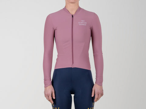 The Service Course Long Sleeve Training Jersey Women - Wishful Mauve