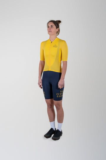 The Service Course Short Sleeve Lightweight Race Jersey Women - Calendula