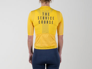 The Service Course Short Sleeve Lightweight Race Jersey Women - Calendula