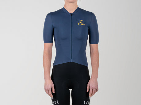 The Service Course Short Sleeve Lightweight Race Jersey Women - Blue Night