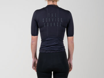 The Service Course Short Sleeve Lightweight Race Jersey Women - Jet Black