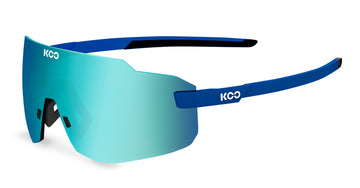 KOO Supernova Blue Matt/Turquoise Sunglasses - Turquoise Lens
