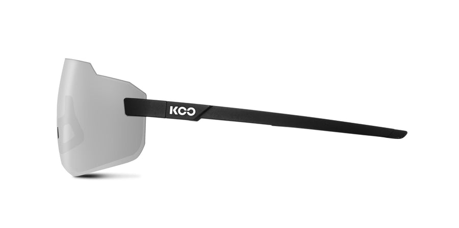 KOO Supernova Black Matt/Silver Sunglasses - Silver Mirror Lens