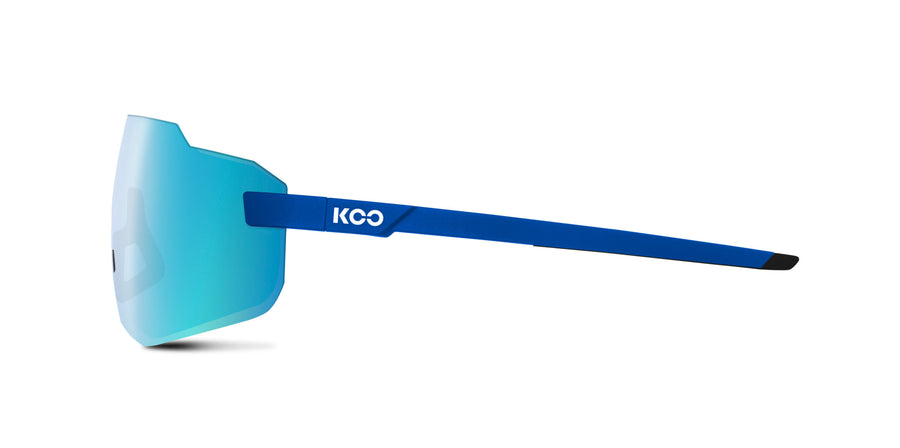KOO Supernova Blue Matt/Turquoise Sunglasses - Turquoise Lens