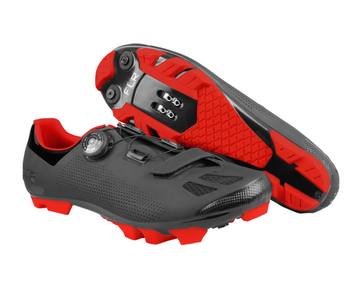 FLR F-70 MTB & Gravel Shoes - Black/Red - SpinWarriors