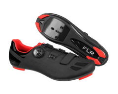 FLR F-11 Road Shoes - Black/Red - SpinWarriors