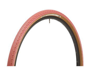 Panaracer GravelKing SK Tire (700x32) - Flamingo Pink/Brown - SpinWarriors