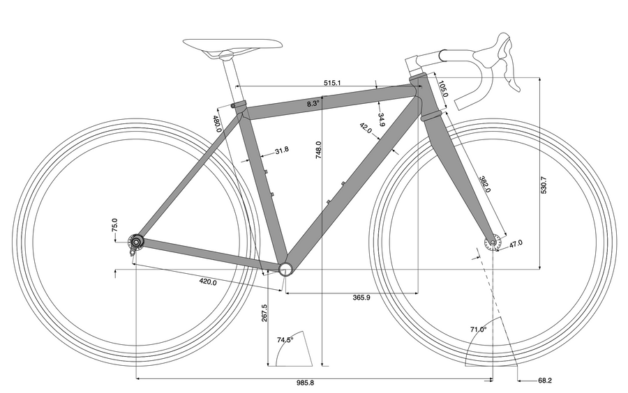 Gt road sales bike size chart