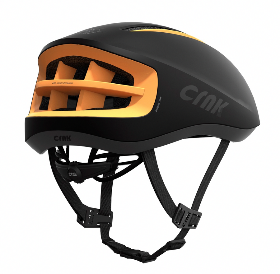 CRNK Arc Helmet - Black/Orange