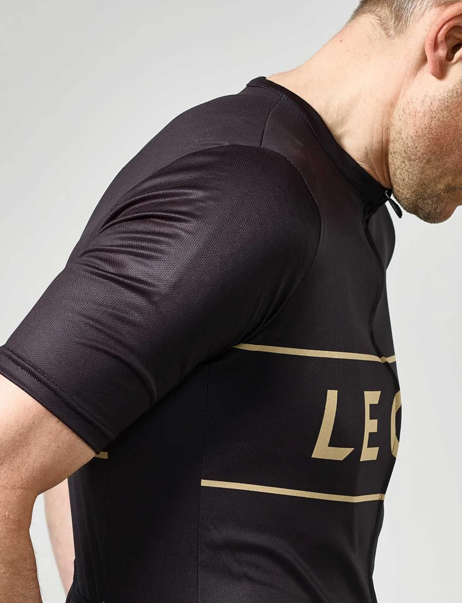 Le Col Sport Jersey - Black/Gold - SpinWarriors