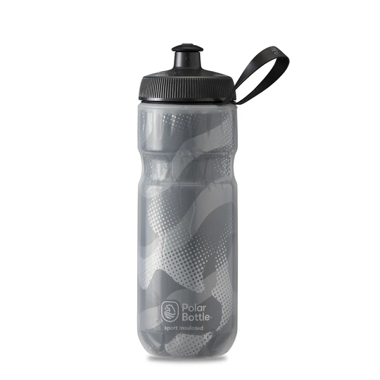 Polar Bottle Sport Insulated - Contender Charcoal/Silver - SpinWarriors