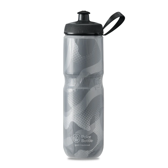 Polar Bottle Sport Insulated - Contender Charcoal/Silver - SpinWarriors