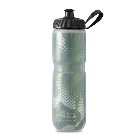 Polar Bottle Sport Insulated - Contender Olive Green/Silver - SpinWarriors
