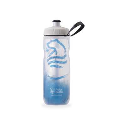 Polar Bottle Sport Insulated - Big Bear Silver/Cobalt Blue - SpinWarriors