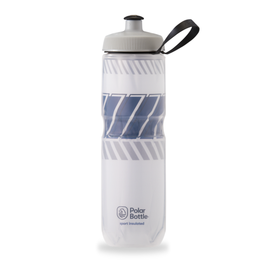 Polar Bottle Sport Insulated - Tempo White/Night Navy - SpinWarriors