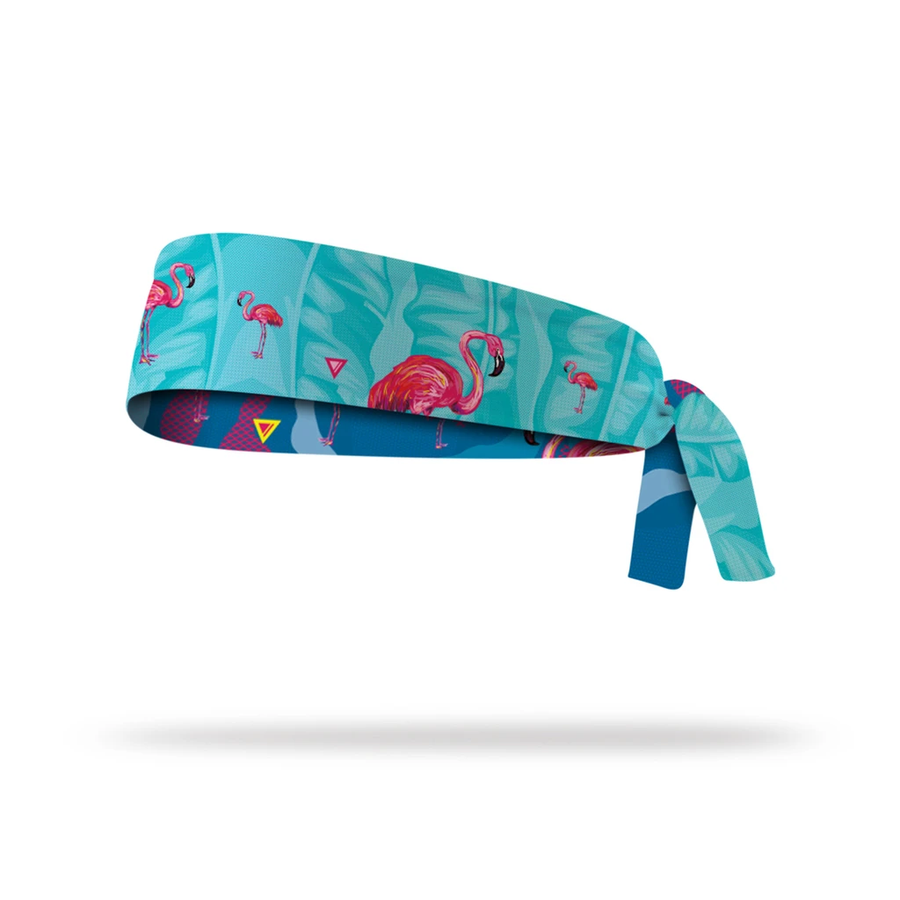 Lithe Flamingo Tie Headband [Reversible] - SpinWarriors