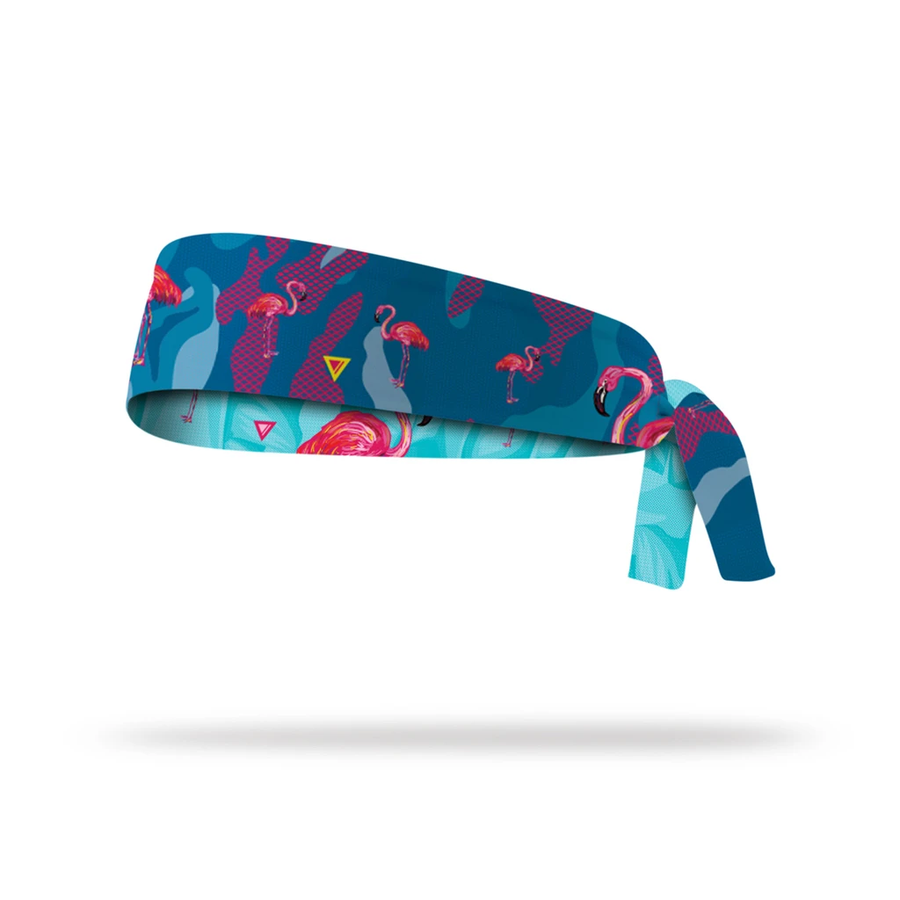 Lithe Flamingo Tie Headband [Reversible] - SpinWarriors