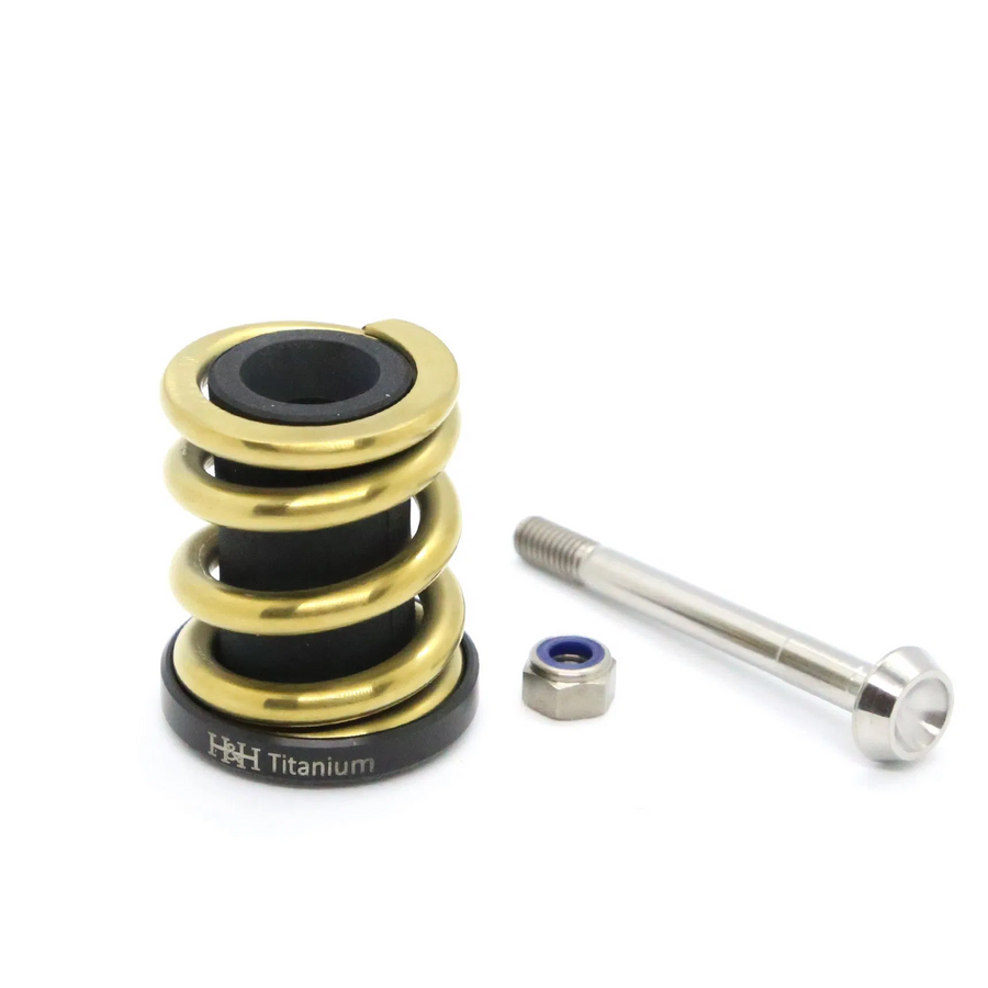 H&H Brompton Titanium Round Rear Suspension - Gold - SpinWarriors