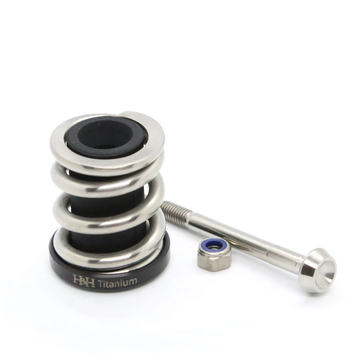 H&H Brompton Titanium Round Rear Suspension - Silver - SpinWarriors