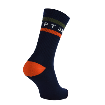 CHPT3 Tube Socks - Navy/Climbing Ivy - SpinWarriors