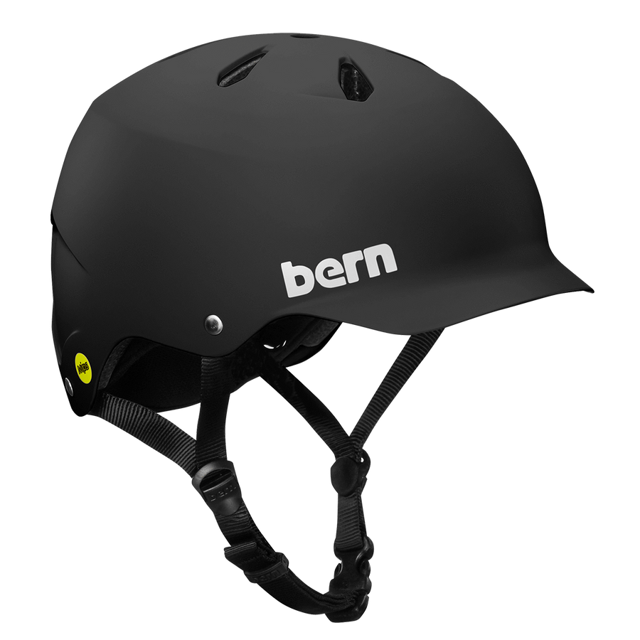 Helm Sepeda Bern Watts MIPS - Matte Black - SpinWarriors