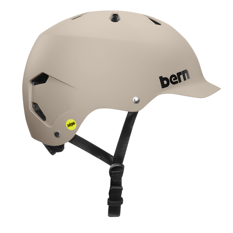 Helm Sepeda Perkotaan Bern Watts MIPS - Matte Sand - SpinWarriors