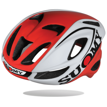 Suomy Glider Helmet - White/Red - SpinWarriors