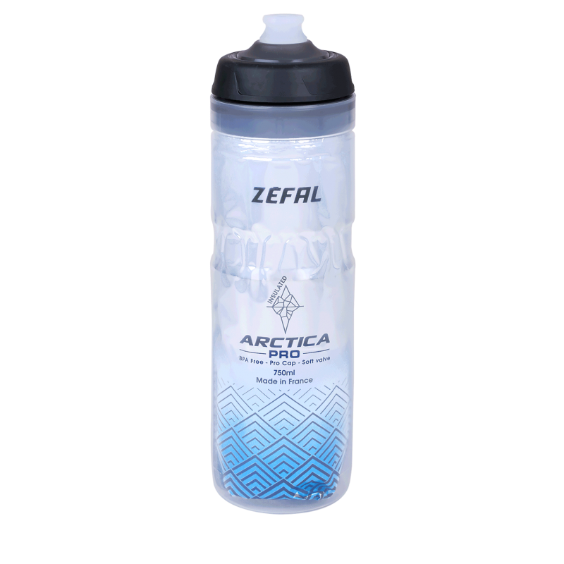 Zefal Arctica Pro 75 Bottle - Silver Blue - SpinWarriors
