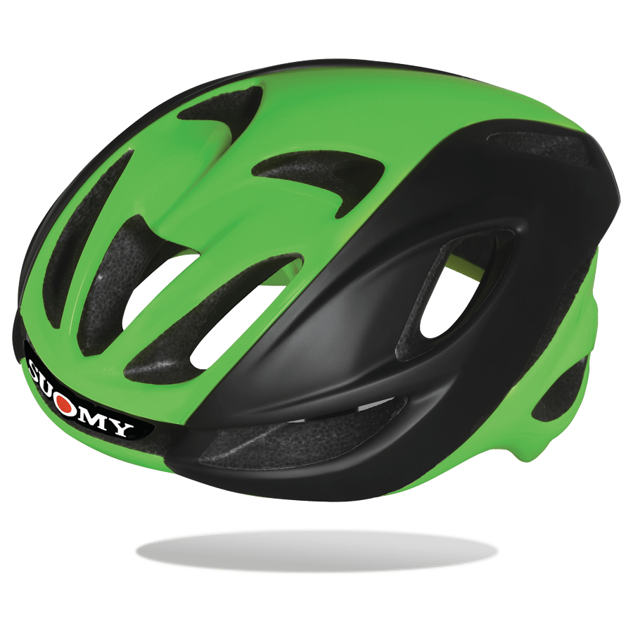 Suomy Glider Helmet - Black/Green No Brand - SpinWarriors