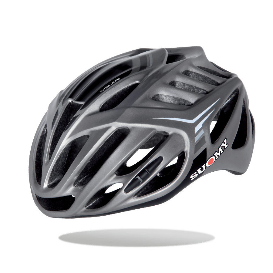 Suomy Timeless Helmet - Silver/Anthracite - SpinWarriors