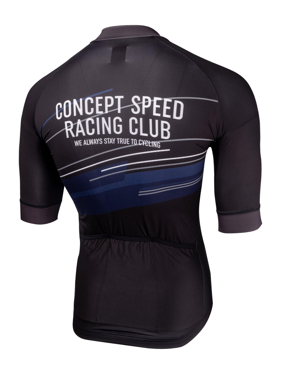 Concept Speed (CSPD) Racing Club Glow In The Dark Jersey - Black - SpinWarriors