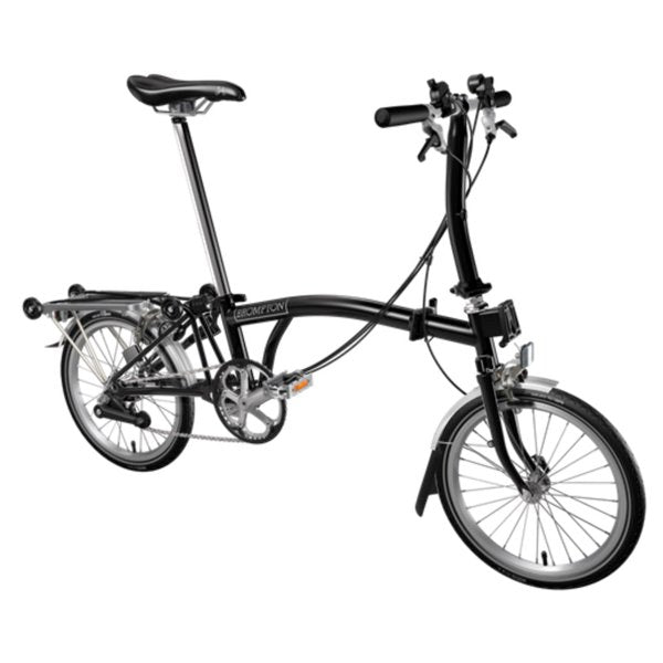 Brompton C Line Explore | Low Rise | With Rear Rack - Black – SpinWarriors