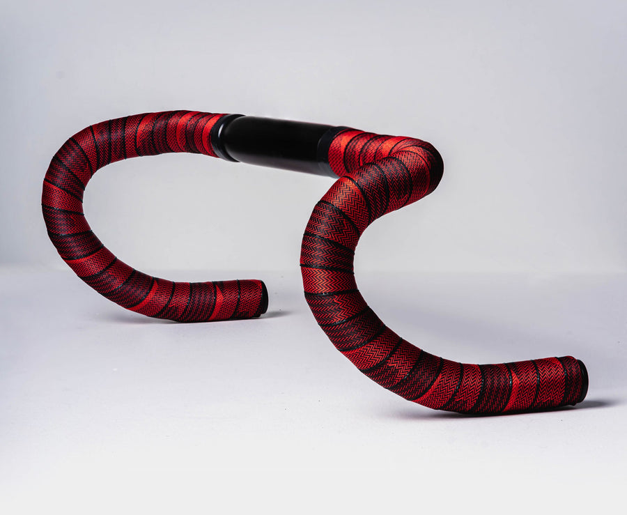 BTP Poly Woven Bar Tape - Black/Red