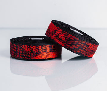 BTP Poly Woven Bar Tape - Black/Red