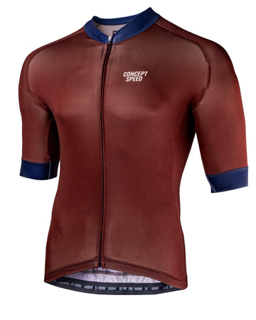 Concept Speed (CSPD) Racing Club Glow In The Dark Jersey - Red Brown - SpinWarriors