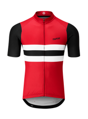 Chapeau! Tempo Block Men Jersey - Devon Red - SpinWarriors