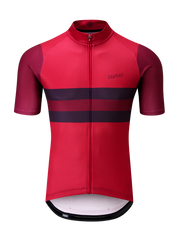 Chapeau! Tempo Block Men Jersey - Sangria - SpinWarriors