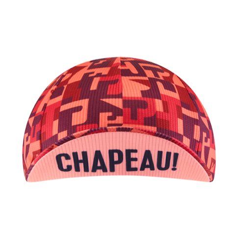 Chapeau! Club Pattern Lightweight Cap - Hot Coral - SpinWarriors
