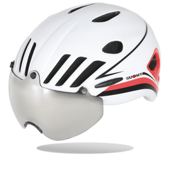 Suomy Vision Helmet - White/Red - SpinWarriors