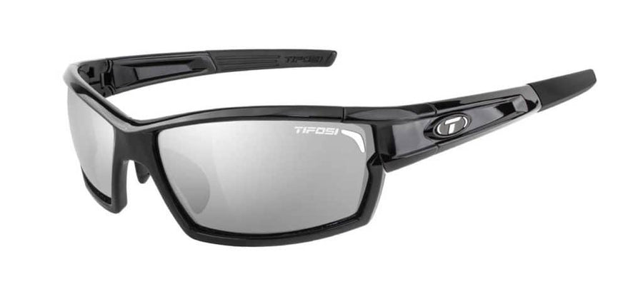 Tifosi Camrock Gloss Black Sunglasses - Smoke, AC Red & Clear Lenses - SpinWarriors