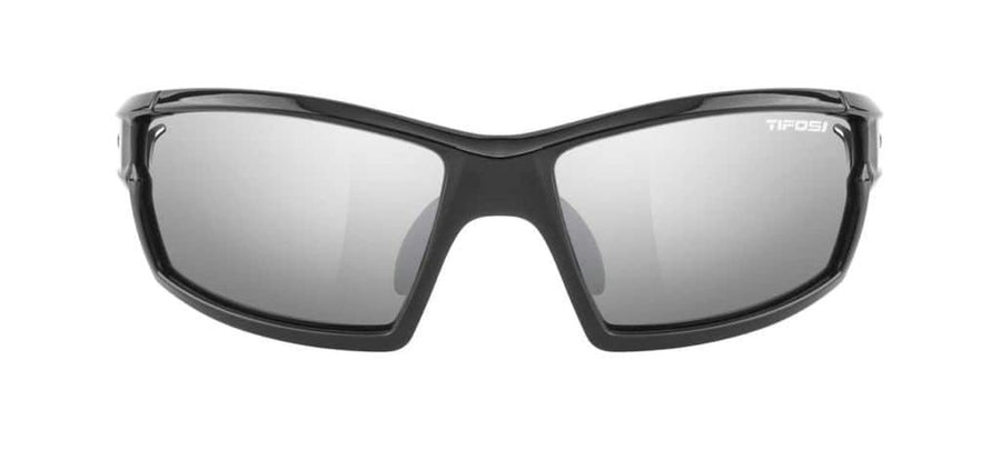 Tifosi Camrock Gloss Black Sunglasses - Smoke, AC Red & Clear Lenses - SpinWarriors