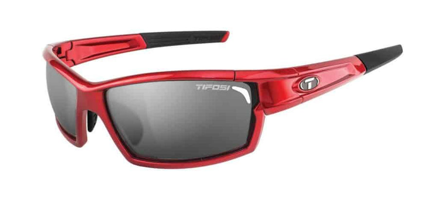 Tifosi Camrock Metallic Red Sunglasses - Smoke, AC Red & Clear Lenses - SpinWarriors