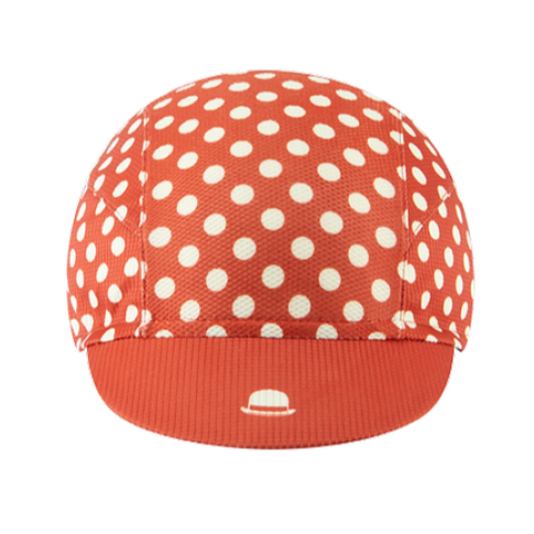 Chapeau! Lightweight Polka Dot Cap - Devon Red - SpinWarriors