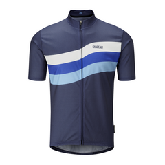 Chapeau! Tempo Wave Chest Stripe Jersey - Deep Ocean - SpinWarriors