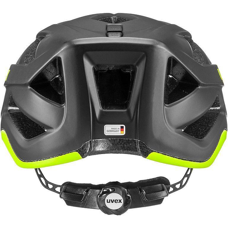 uvex active cc Helmet - Black Yellow Mat - SpinWarriors