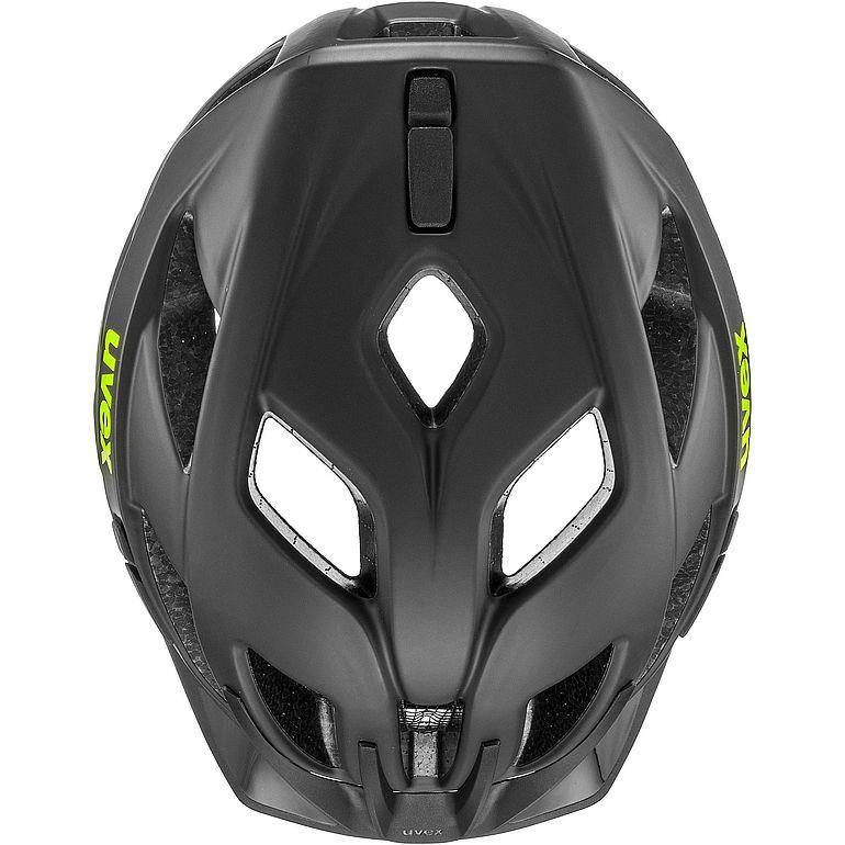 uvex active cc Helmet - Black Yellow Mat - SpinWarriors