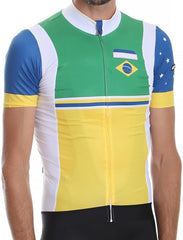 G4 Men National Cycling Jersey - Brazil - SpinWarriors