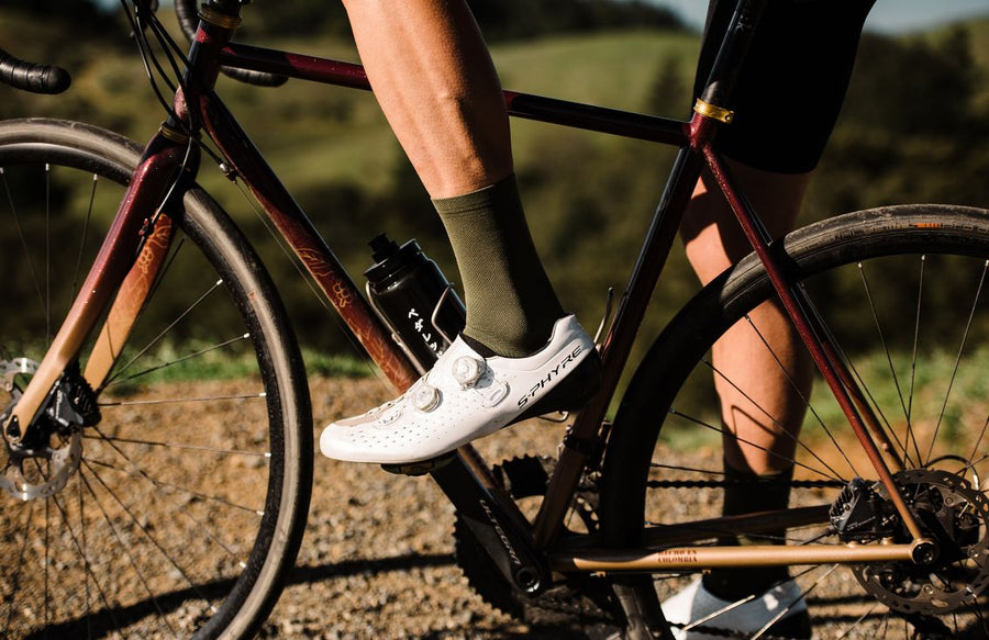 PEdALED Mirai Lighweight Cycling Socks - Olive Green - SpinWarriors
