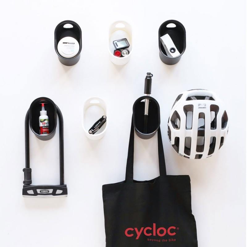 Cycloc Loop Helmet & Accessory Wall Storage - Black - SpinWarriors